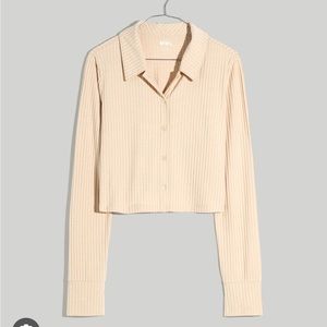 Madewell brushed rib cardigan sweater